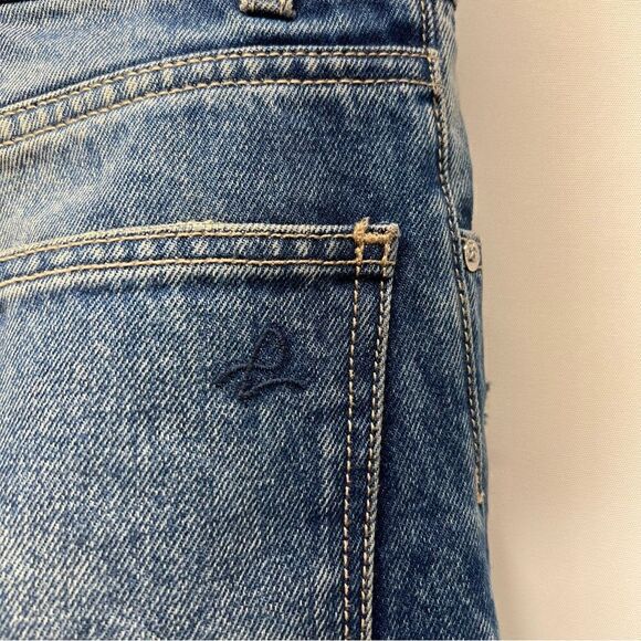 DL1961 Womens Bella High Rise Vintage Slim Distressed Blue Wash Jeans 26 - Picture 9 of 9